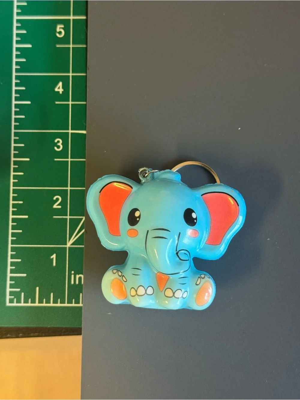 Brand New Cute Blue Elephant Squishy Keychain TikTok Viral